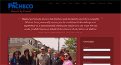 Desktop Screenshot of electbobpacheco.com